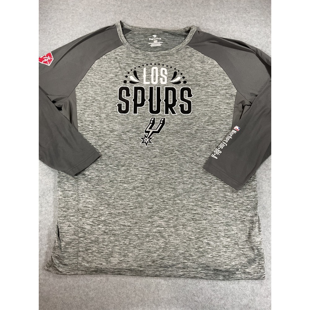 Fanatics NBA San Antonio Spurs Los Spurs Noches Ene-Be-A Shirt Men XLT Gray 2808